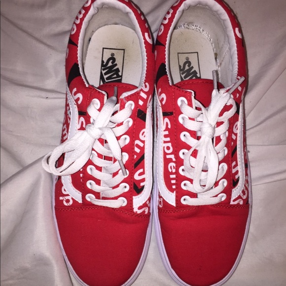 custom supreme vans